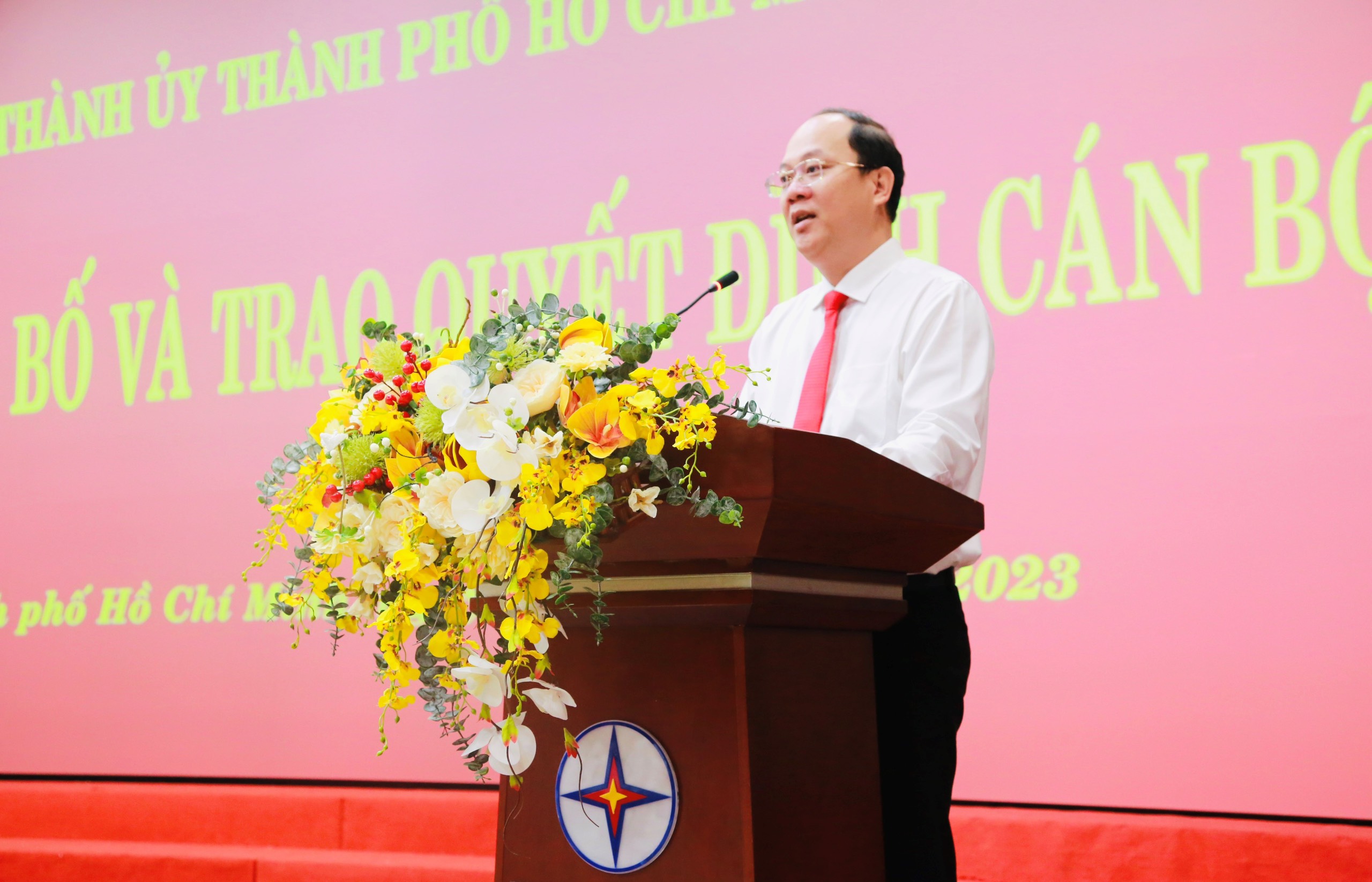 Đồng chí Nguyễn Hồ Hải - Phó Bí thư Thành ủy TP. Hồ Chí Minh phát biểu tại buổi lễ.